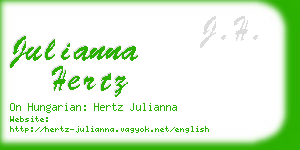 julianna hertz business card